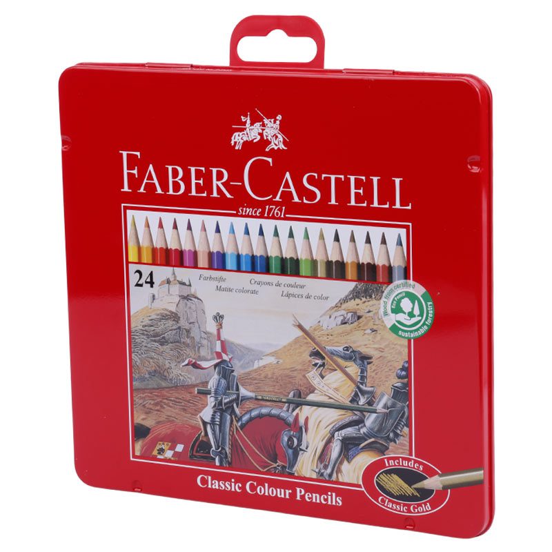مداد رنگی ۲۴ رنگ فابر کاستل Faber-Castell 115845
