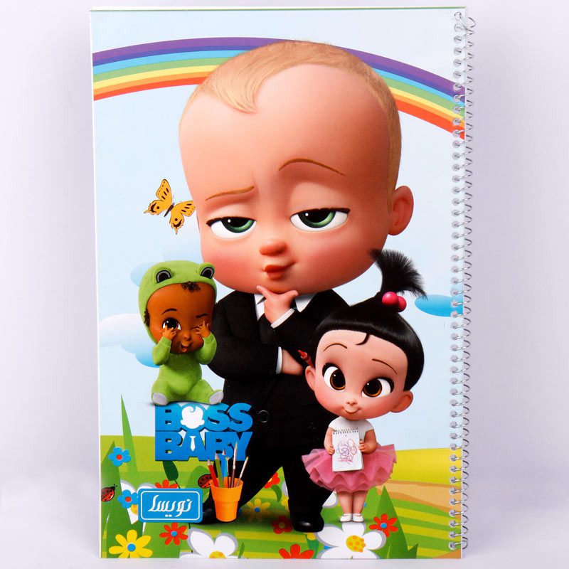 دفتر نقاشی سیمی 20 برگ طرح Boss Baby نویسا