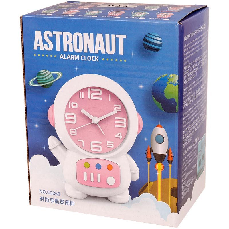 چراغ مطالعه فانتزی طرح ساعت Astronaut Alarm Clock NO.CD260