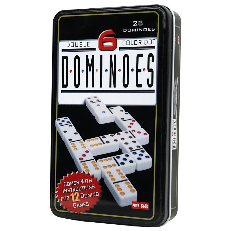 بازی فکری دومینو Dominoes پک فلزی