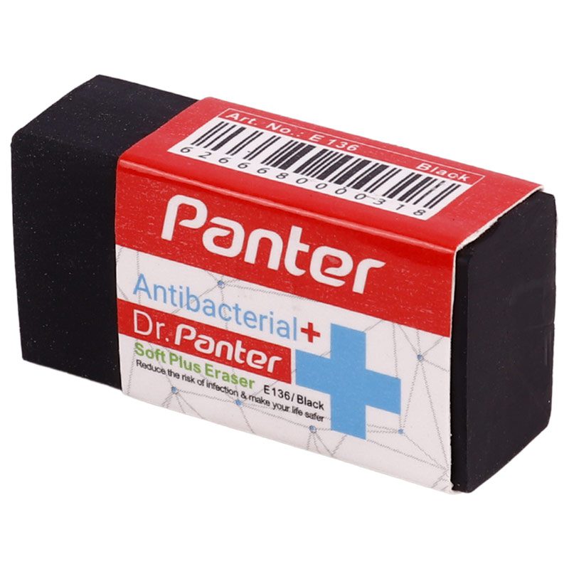 پاک کن پنتر Panter Anti-Bacterial Soft Plus E136 بسته ۳۰ عددی