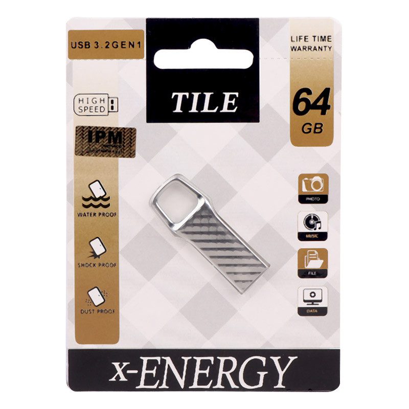فلش 64 گیگ ایکس انرژی X-Energy Tile USB 3.2