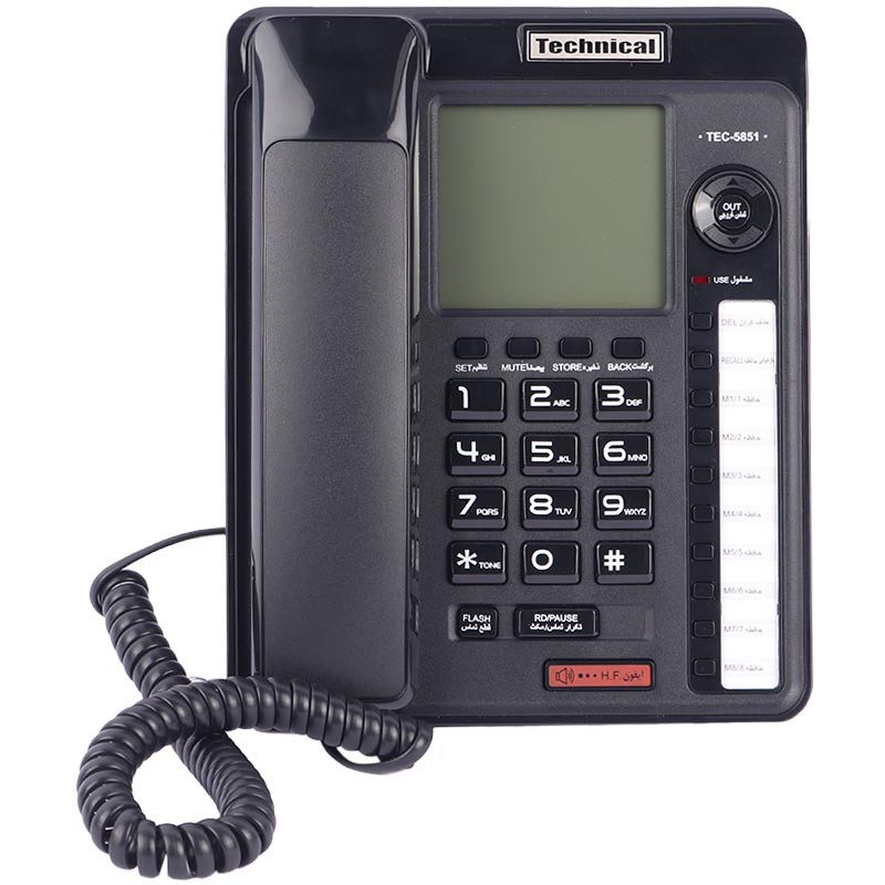 تلفن رومیزی تکنیکال technical tec-5851