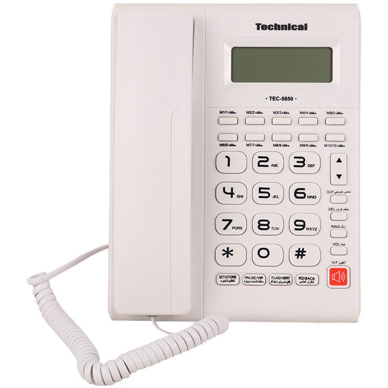 تلفن رومیزی تکنیکال technical tec-5850