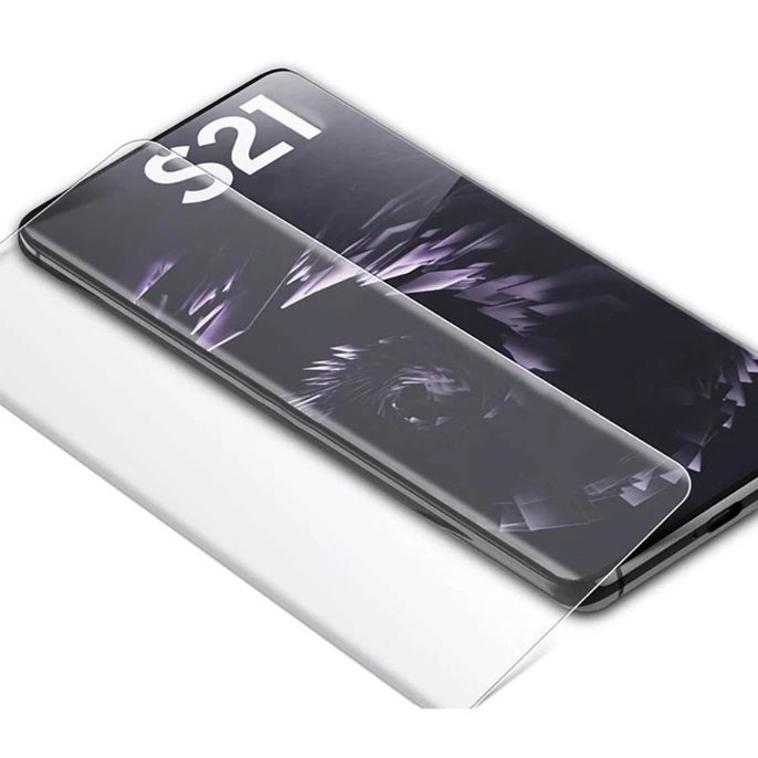 محافظ صفحه نمایش یووی لایت مدل ulv گوشی موبایل سامسونگ galaxy s21 plus