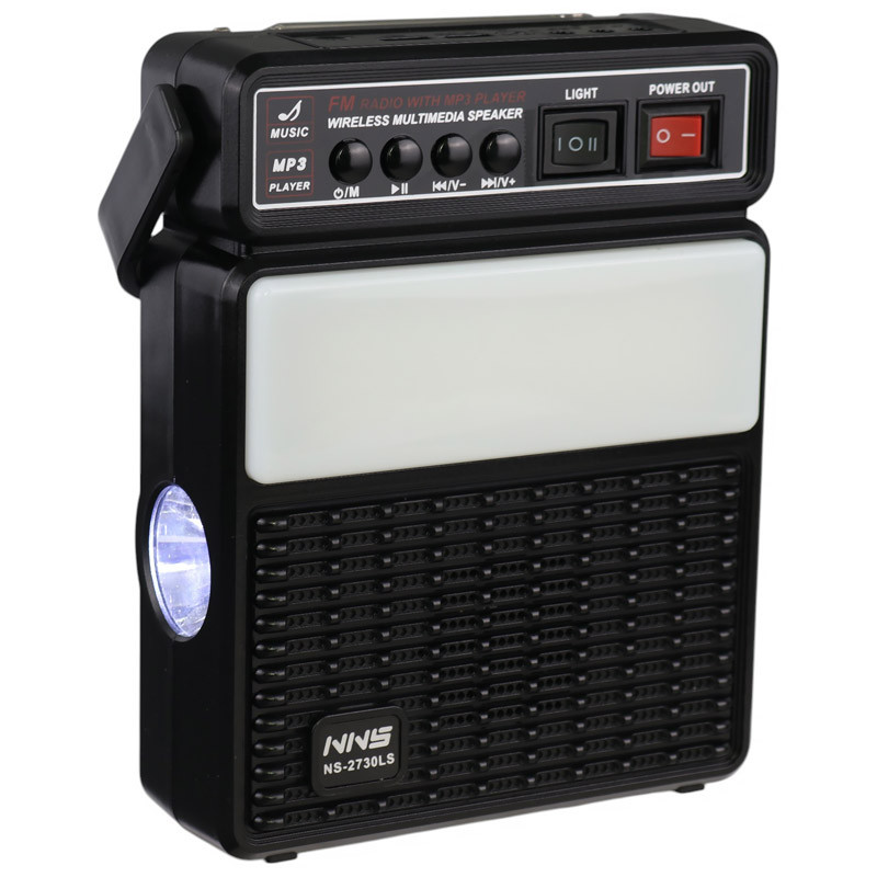 پاوربانک و رادیو اسپیکر بلوتوثی خورشیدی nns ns-2730ls