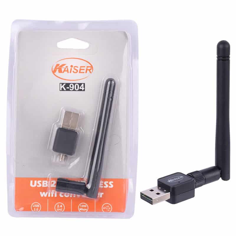 کارت شبکه بی سیم آنتن دار kaiser k-904 150mbps