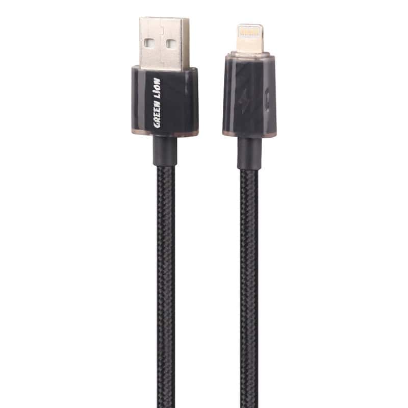 کابل آیفونی green lion gnthckbcalbk 2.4a 1m