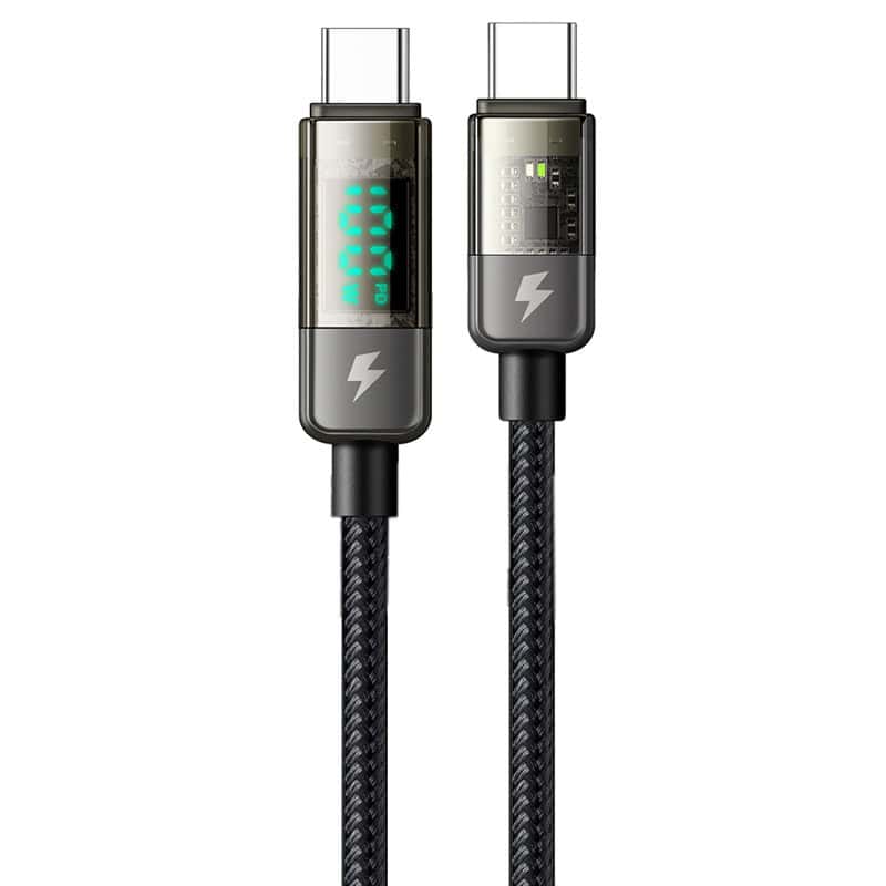 کابل تبدیل فست شارژ mcdodo ca-361 type-c to type-c 5a pd 100w 1.2m