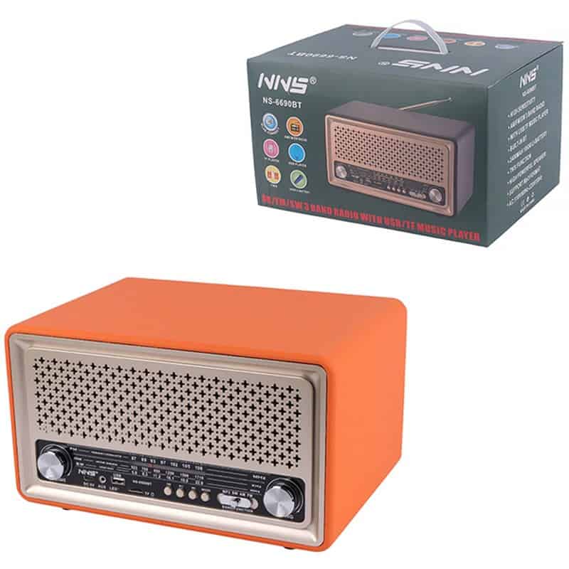 رادیو اسپیکر بلوتوثی رم و فلش خور NNS NS-6690BT