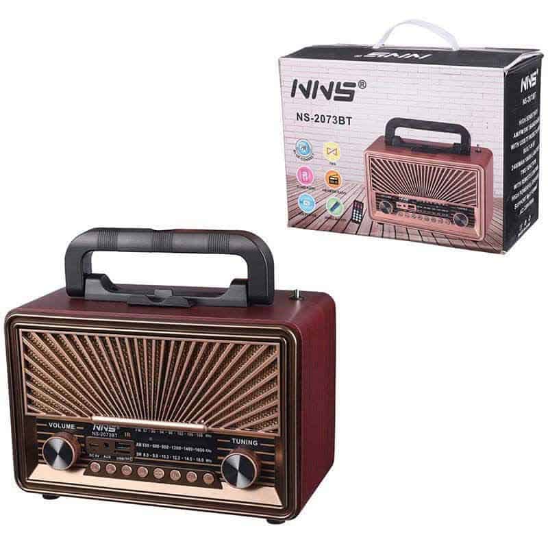 رادیو اسپیکر بلوتوثی رم و فلش خور NNS NS-2073BT + ریموت کنترل