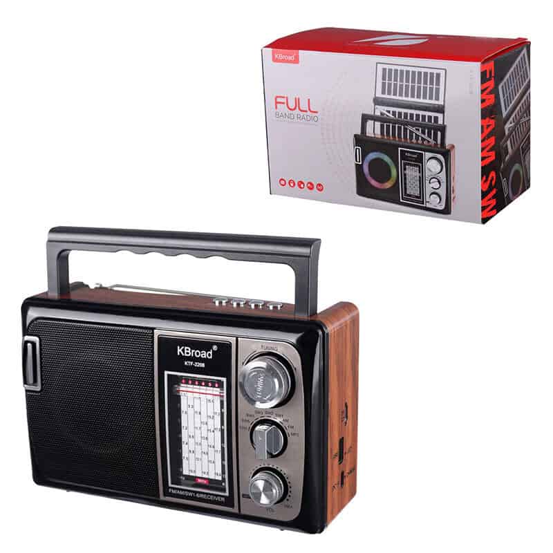 رادیو اسپیکر بلوتوثی رم و فلش خور خورشیدی KBroad KTF-2208