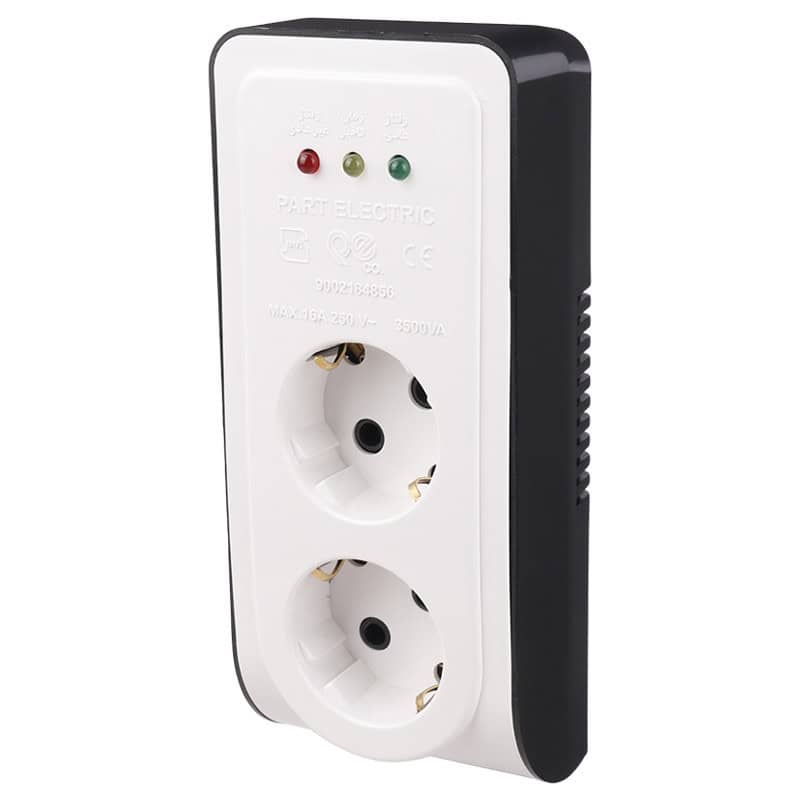 محافظ برق یخچال و فریزر 2 خانه ارت دار پارت الکتریک 2834