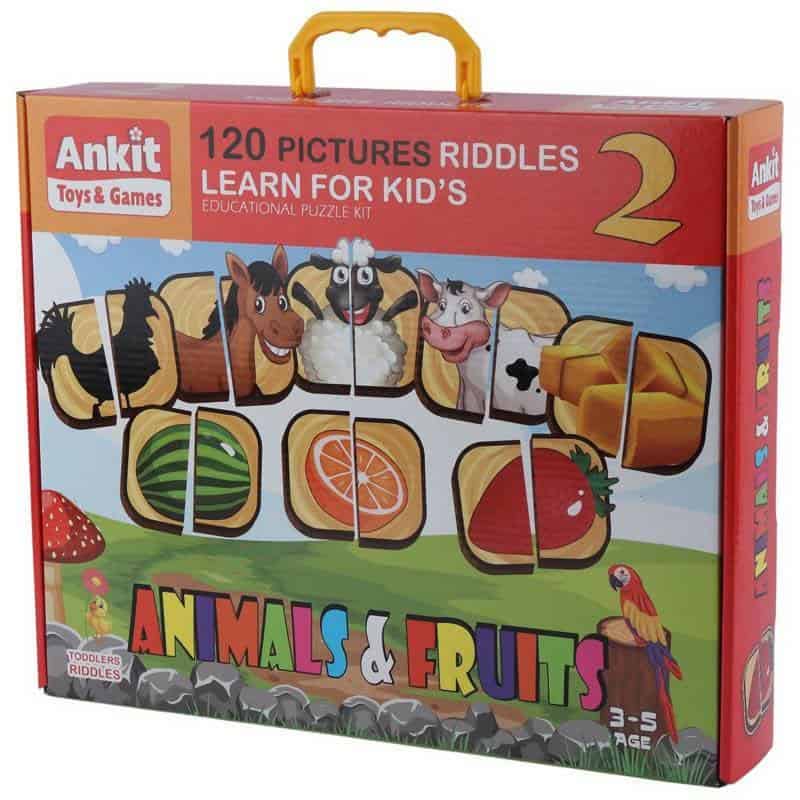 بازی فکری آنکیت 120 تکه Animals And Fruits دو تکه